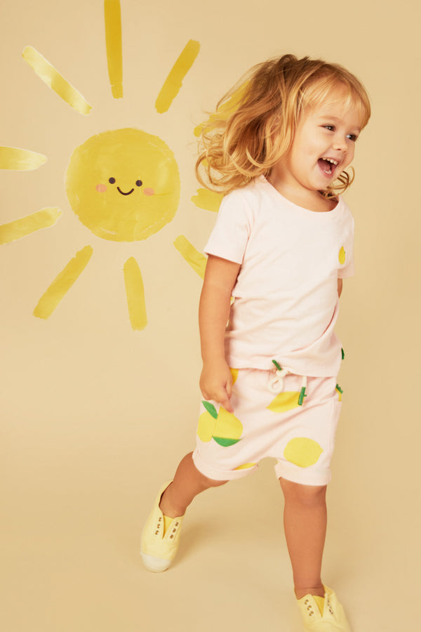 Recycled Cotton Lemon Baby Short