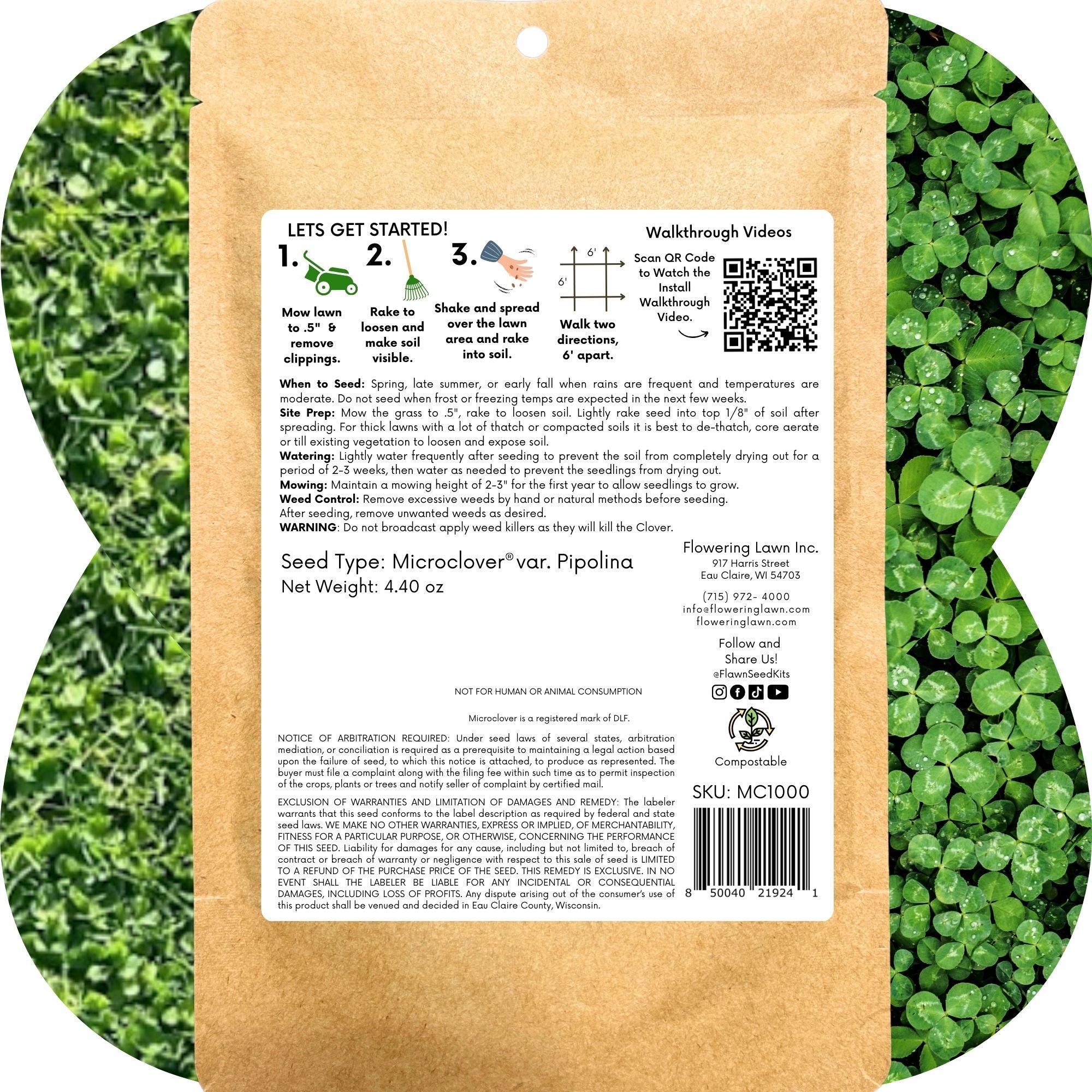 Micro Clover Seed: The Ultimate Low-Mow, Eco-Friendly Lawn Alternative