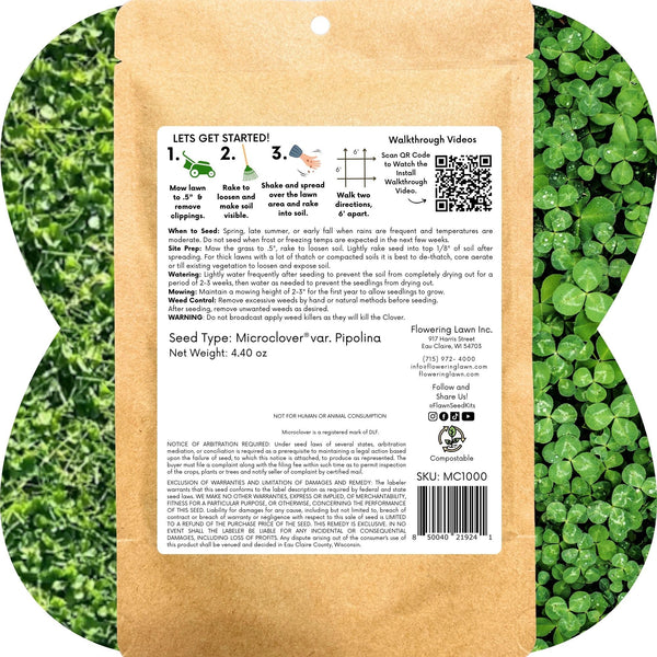 Micro Clover Seed: The Ultimate Low-Mow, Eco-Friendly Lawn Alternative