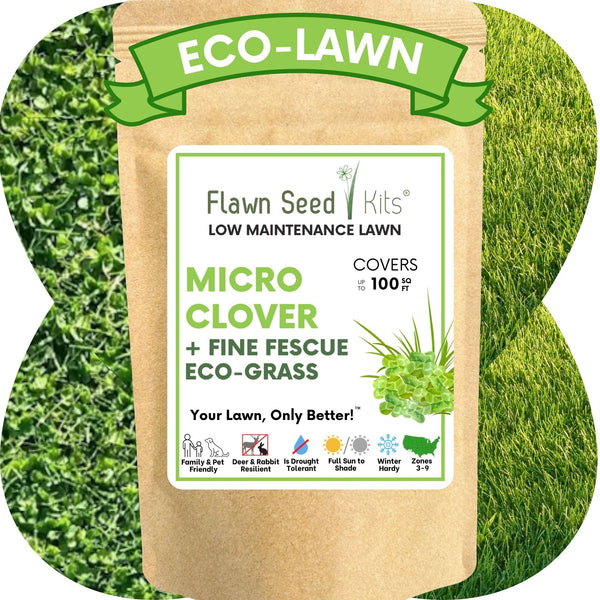 Micro Clover + Mow Less Grass Seed