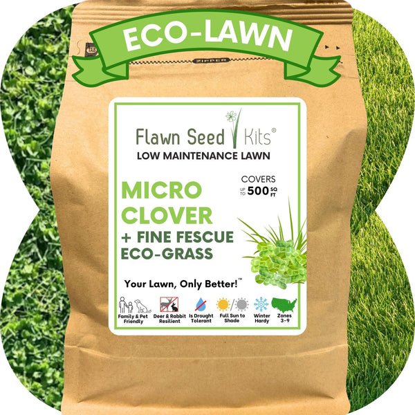 Micro Clover + Mow Less Grass Seed