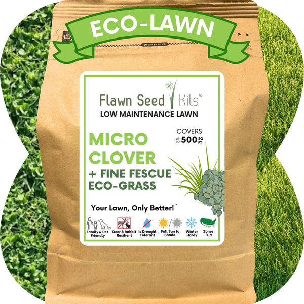 Micro Clover + Mow Less Grass Seed