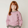 Mon Coeur purple sweatshirt for kids made from organic and recycled cotton
