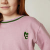 Mon Coeur purple sweatshirt and matching jogger set for babies and kids