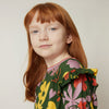 Mon Coeur kids' Wildflower Ruffle Long Sleeve T-Shirt made in Portugal from sustainable organic cotton
