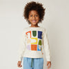 Child wearing Mon Coeur Shapes Long Sleeve T-Shirt, sustainable kids clothing made in Portugal