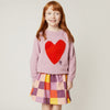 Mon Coeur Kids Heartfelt Sweatshirt styled for everyday play, sizes 1Y to 12Y