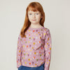 Mon Coeur kids long sleeve tee with signature mini heart print, available in sizes 1Y to 12Y