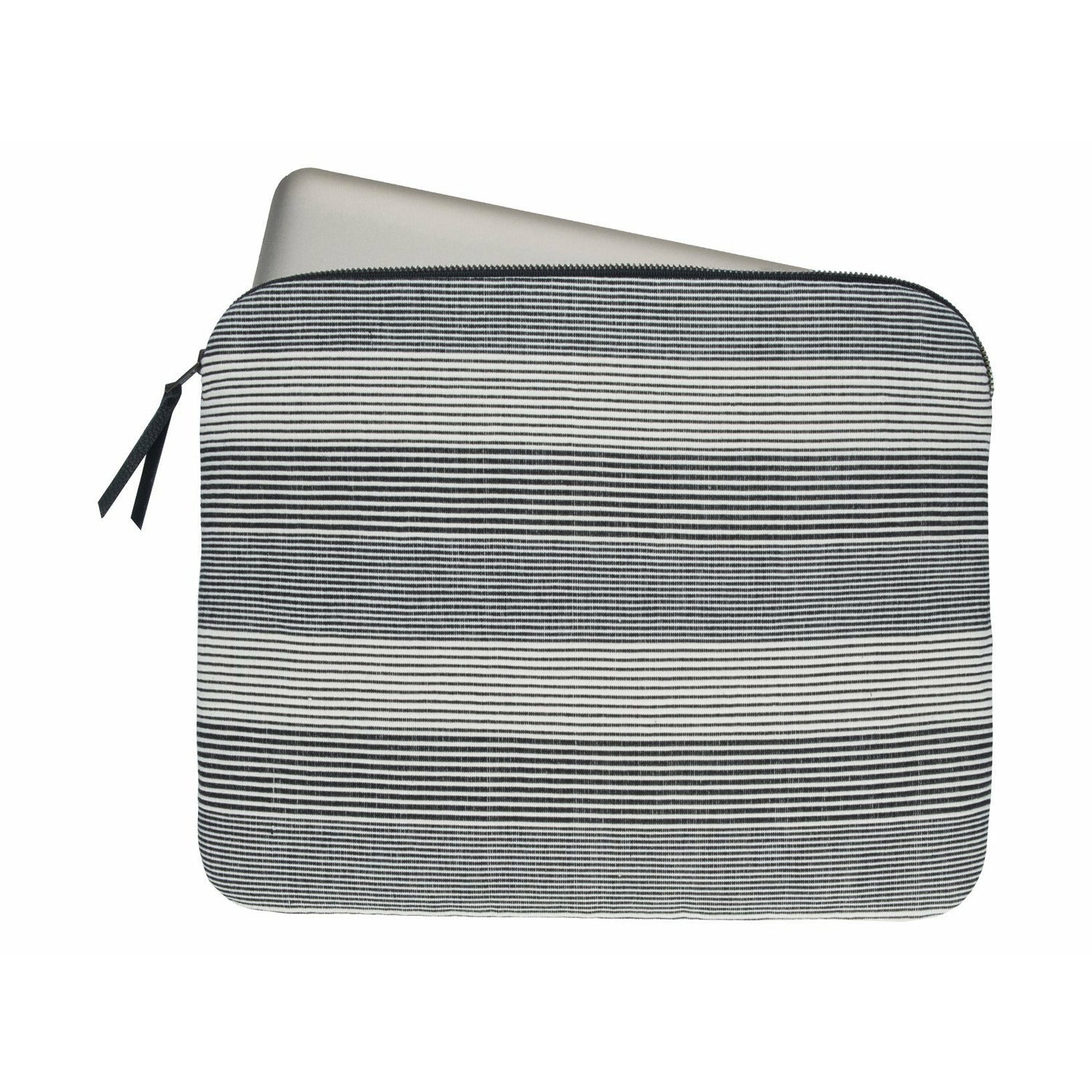 HHPLIFT Havana 13-inch laptop sleeve with corded stripe detail — fair trade tech accessory made by indigenous artisans