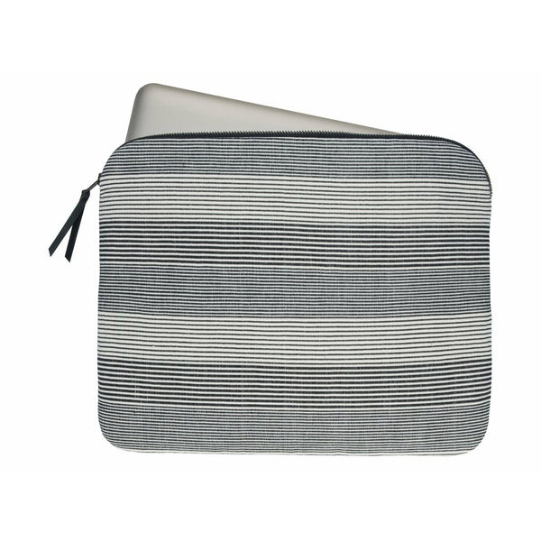 HHPLIFT Havana 13-inch laptop sleeve with corded stripe detail — fair trade tech accessory made by indigenous artisans