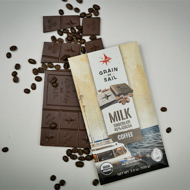 Luxurious Coffee Meets Creamy Chocolate: Grain de Sail Milk Chocolate Bar