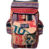 Mini Recycled Travel Backpack Delhi made from upcycled jute rice bag material