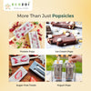 Stainless Steel Popsicle Molds Set of 6 with Reusable Bamboo Sticks – Plastic-Free