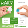 Renuv washing machine cleaner tablet dissolving inside front load washer drum