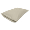 Beige pillowcase on a white background