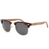 Malcolm walnut wooden sunglasses by Joycoast – side view showing walnut wood temple and frame detail
