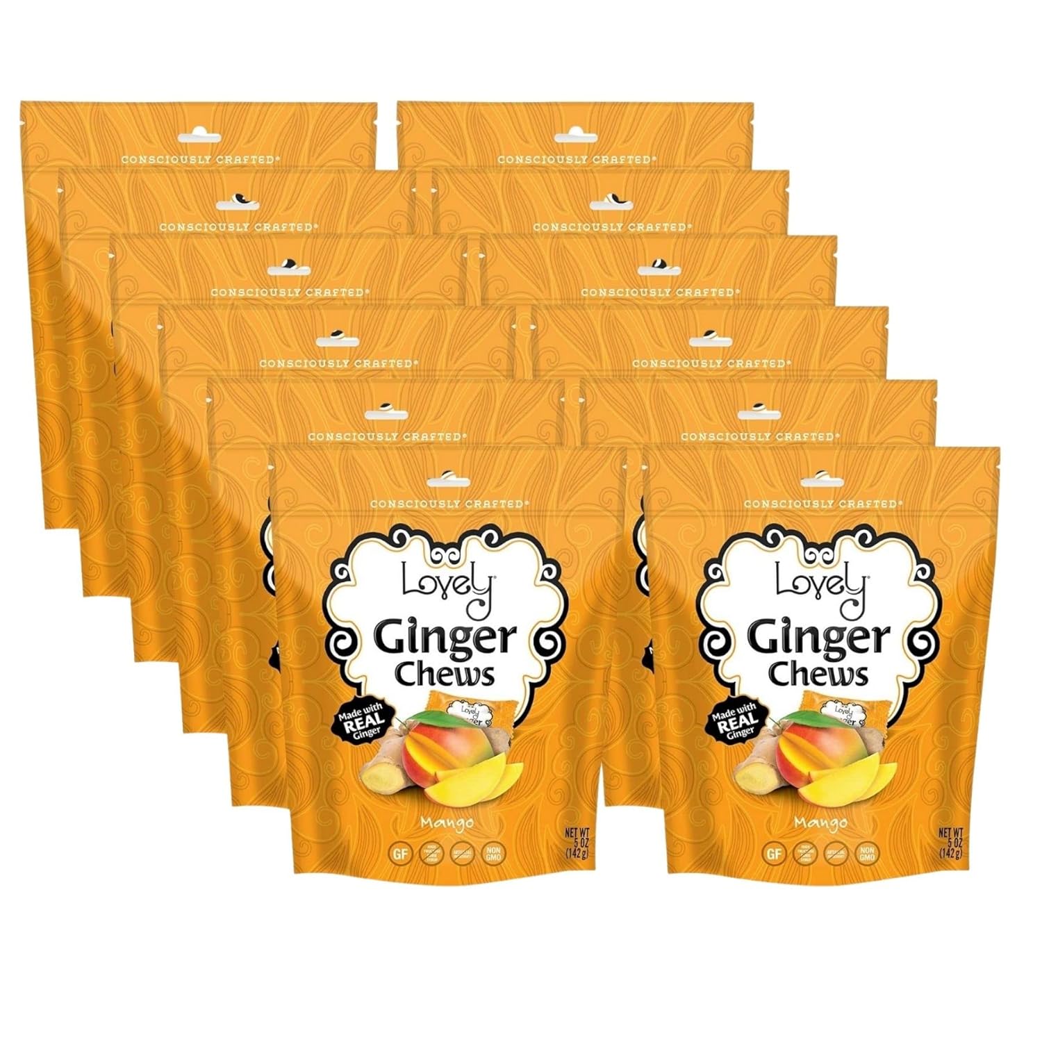 Mango Ginger Chews - Real Indonesian Ginger Candy