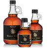 Glass bottles of Organic Pure Vermont Maple Syrup from Mansfield Maple