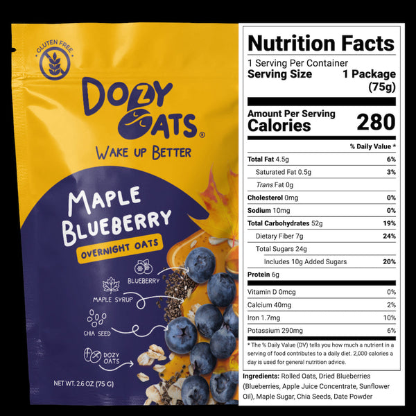 Dozy Oats 10-Pack Overnight Oats Sampler Box with Jar