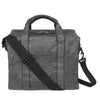 Smateria Weekender Medium bag in Charcoal — handmade recycled industrial net travel tote with front pocket and shoulder strap