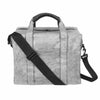 Smateria Weekender Medium bag in Grey — eco-friendly handmade tote with removable shoulder strap, 16x12x9.4 inches