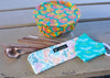 Meli Wraps Travel Eco Pack Reef organic cotton pouch closed and ready to pack