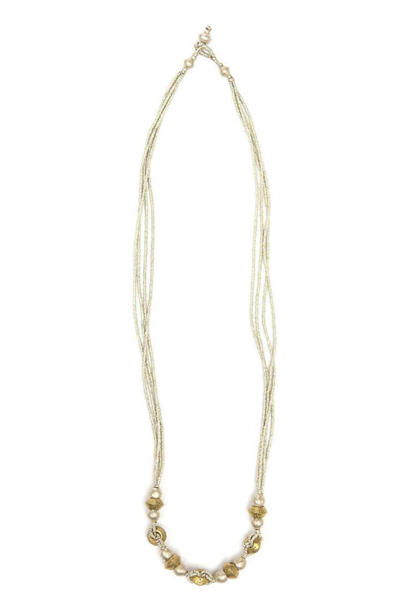 Fair Anita Merid Charm Necklace 26 inch length with loop and bead closure — sustainable handmade jewelry