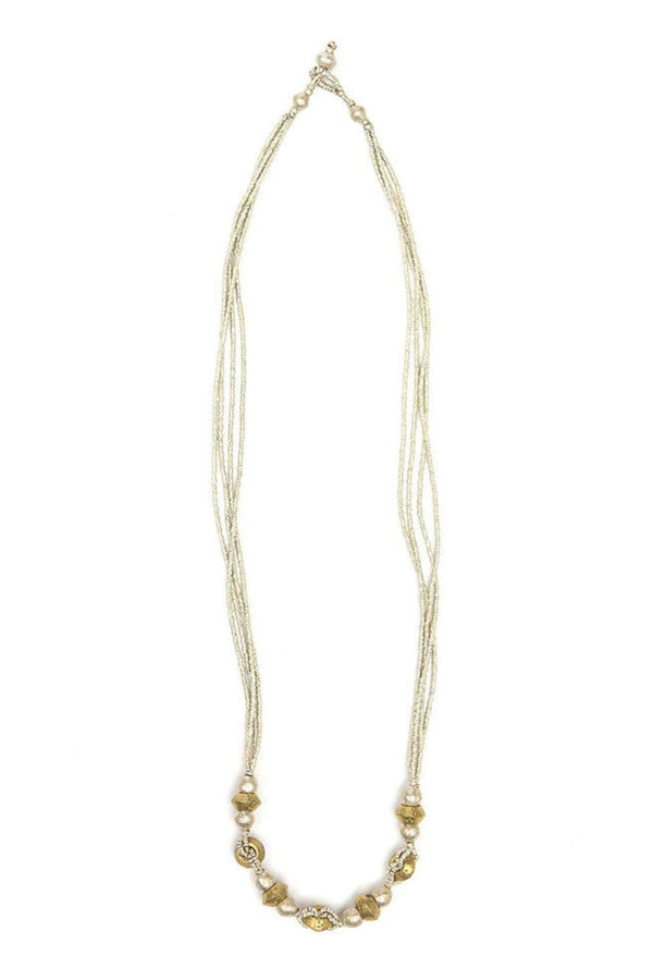 Fair Anita Merid Charm Necklace 26 inch length with loop and bead closure — sustainable handmade jewelry