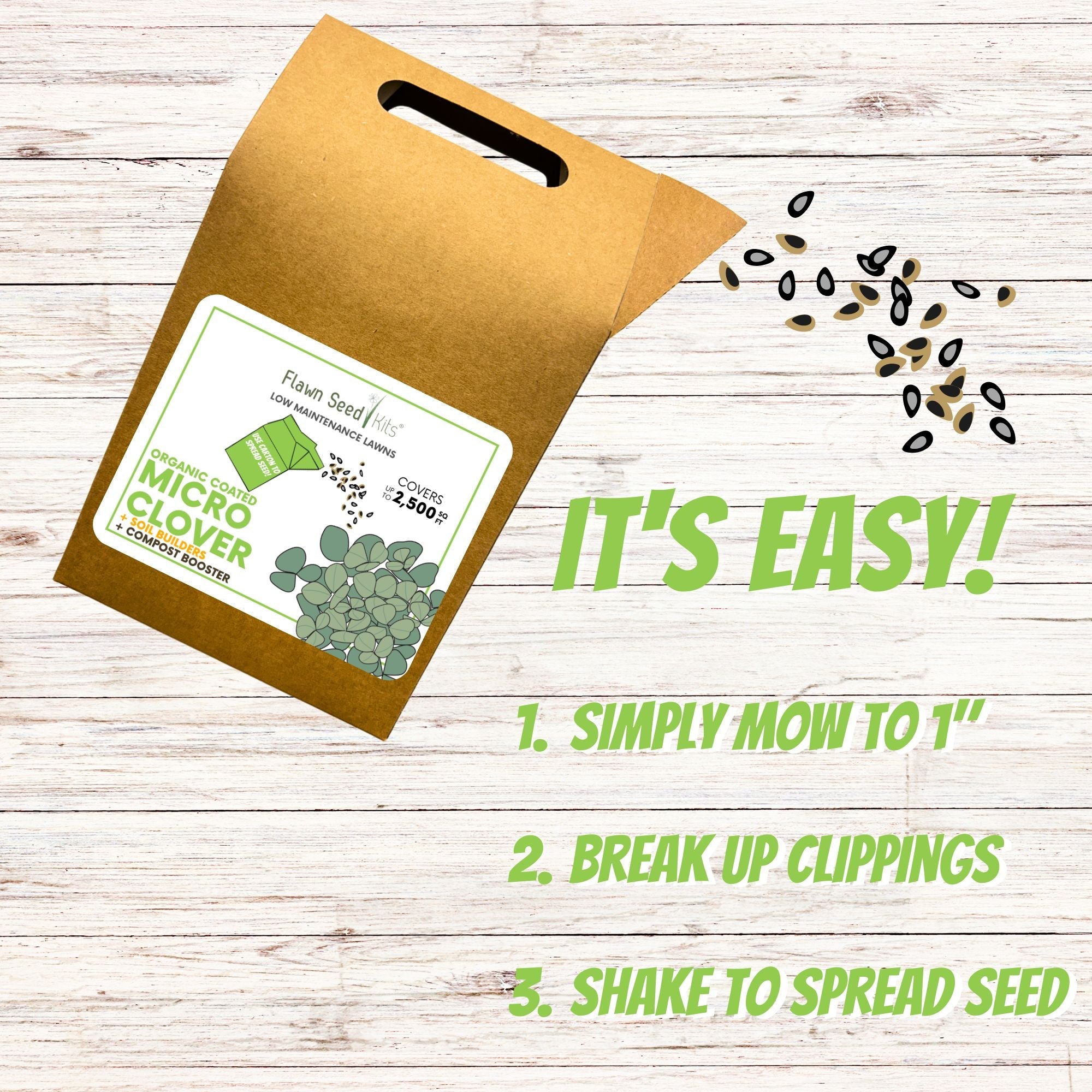 Micro Clover Seed Eco-Spread Carton