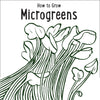 Illustration of microgreens with text 'How to Grow Microgreens' on a white background