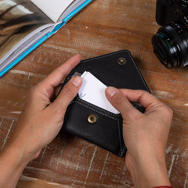 Wallet Envelop Mini Envelope Wallet - Black