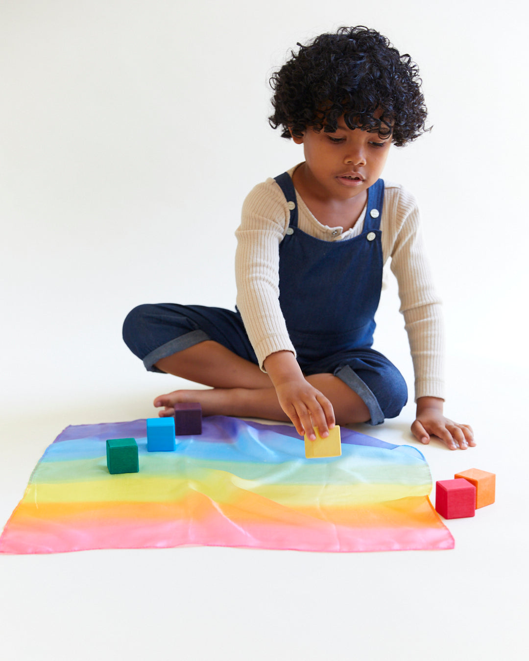 Sarah's Silks Mini Playsilks - Enchanted Collection (5 pcs)! Sensory play, open-ended play. 100% mulberry silk. Safe, natural & educational. 