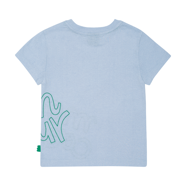 Give the gift of sustainability with our Adult Stitch T-Shirt. Made from recycled and upcycled fabrics, it's both stylish and eco-friendly. Shop now for a meaningful holiday present that supports ethical fashion.