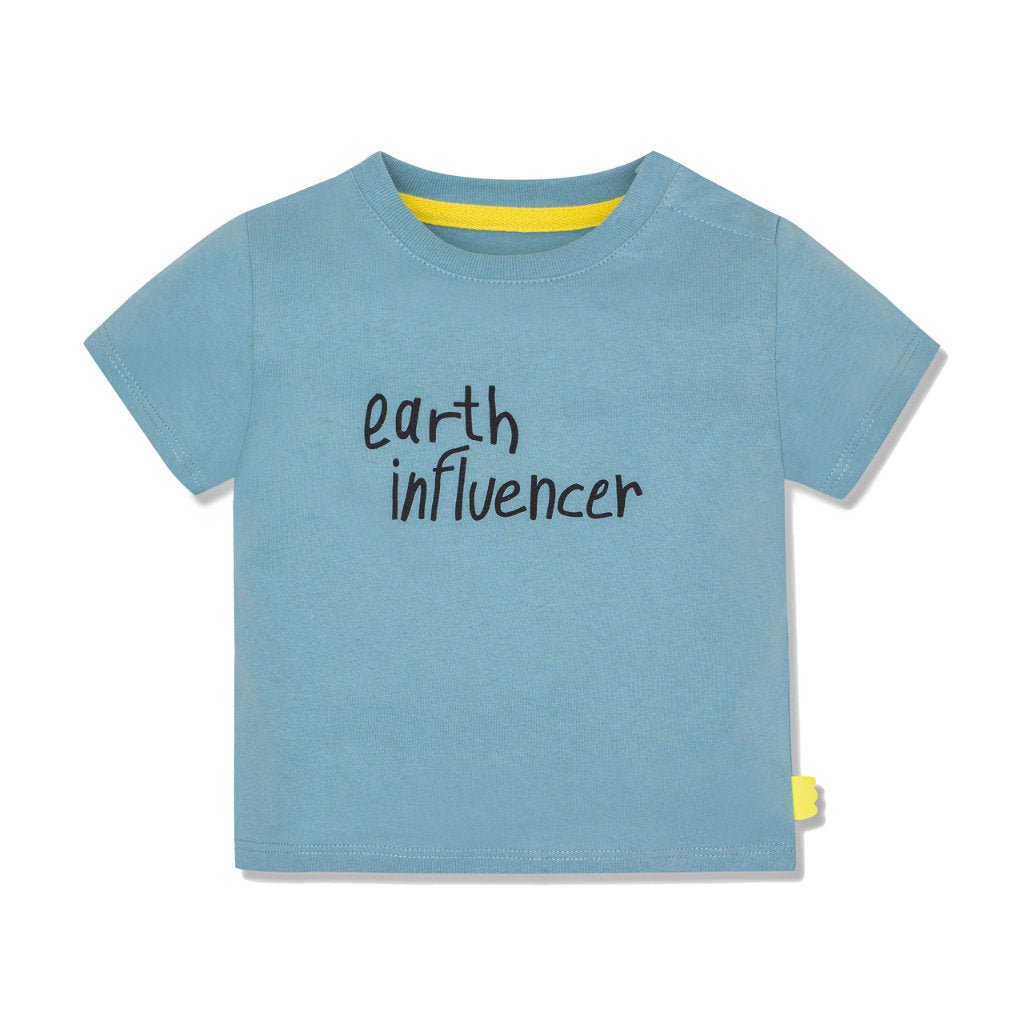 Earth-Loving Style Starts Small: Eco-Friendly Baby T-Shirt with Snaps & Comfort (Upcycled Cotton)