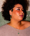 Fair Anita Regency Drop Pendant Necklace styled on model outdoors