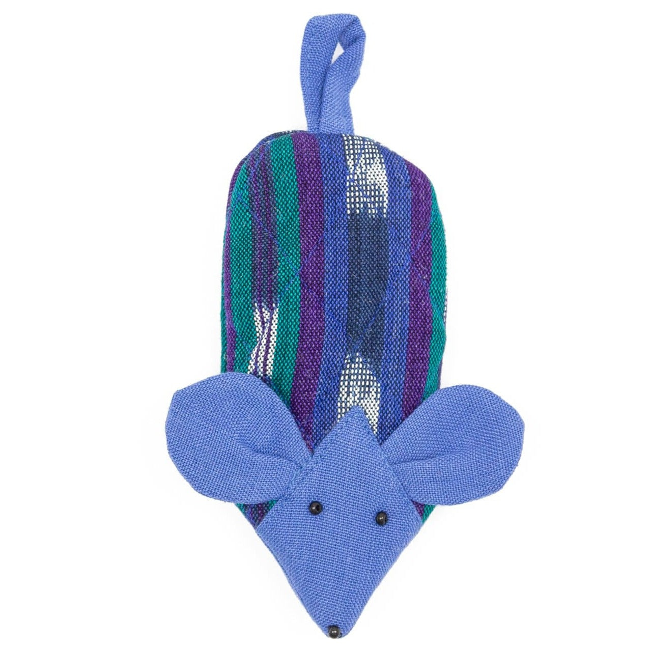 Ditch oven mitts! Mouse Skillet Handle Holder - heat-resistant, cute mouse designs, handmade in Guatemala. Safer grip, unique kitchen gift. Support artisans, shop now!