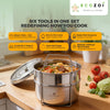 Stainless Steel Instant Pot Insert Pans – 2 Tier Stackable for 6 Qt & 8 Qt Pressure Cookers