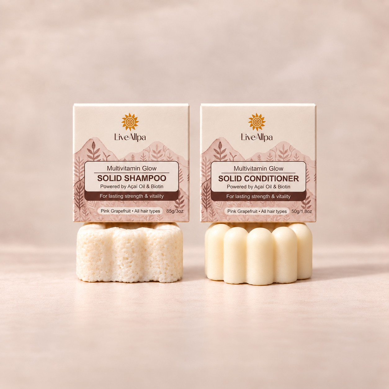 Multivitamin Shampoo & Conditioner Bar Bundle – All Hair Types