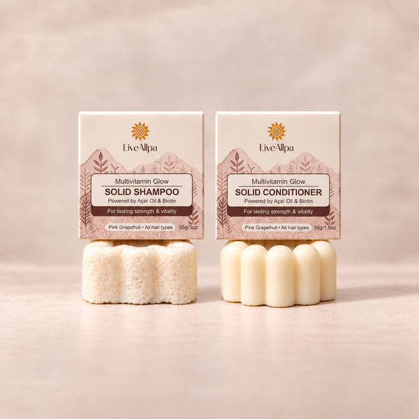 Multivitamin Shampoo & Conditioner Bar Bundle – All Hair Types