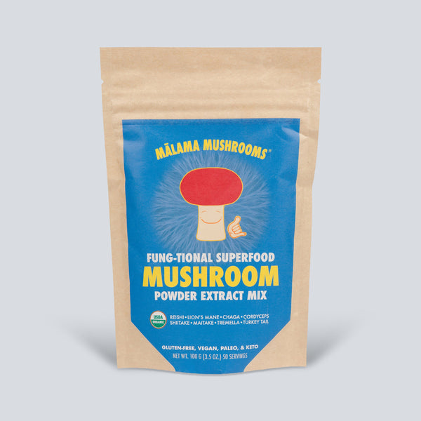 8 Mushroom Superfood Powder Mix by Mālama Mushrooms Hawaii