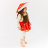 Whimsical fun meets eco-friendly style!  This mulberry silk Mushroom Dress-Up Set is perfect for imaginative play and doubles as a great Halloween costume! Easy wear, ages 3-8, promotes independence. Sustainable, Waldorf-inspired.