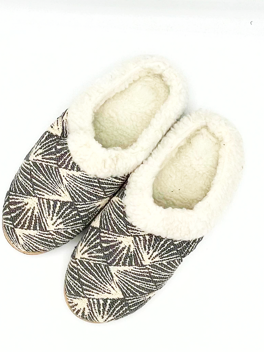 Fair trade Cozy Clog Slippers lifestyle – warm and cosy women's house slippers