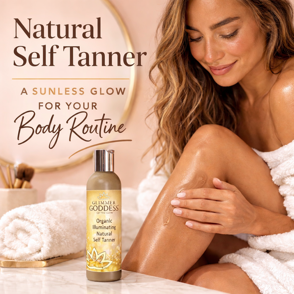🌞 Organic Self Tanning Lotion – Buildable, Golden Glow with Skin-Nourishing Ingredients