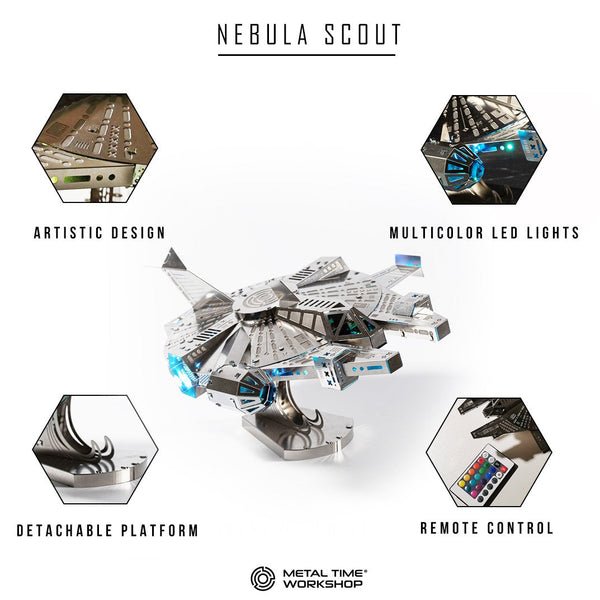 Starship Nebula Scout Electronic Model with LED Lights