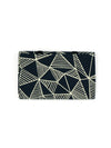 Wayfarer Jewelry Roll – Geometric Navy | Organic Cotton Travel Organiser