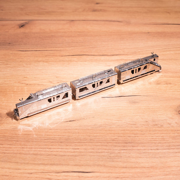 Night Rider 3000 DIY train model, full assembled display
