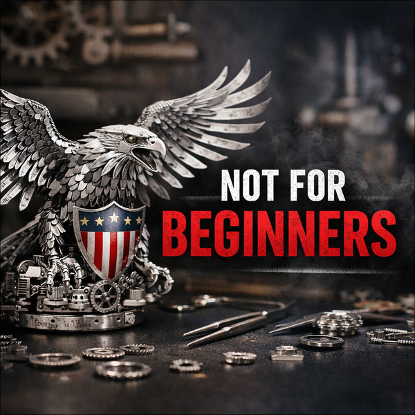 The Great Eagle Silver Armor Stainless Steel Mechanical Model