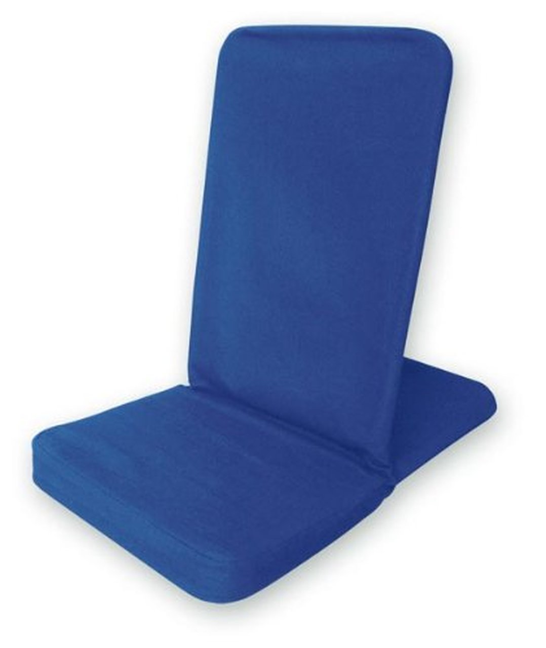 Blue folding seat on a white background