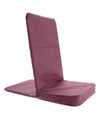 Purple folding chair on a white background