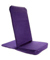 Purple folding chair on a white background